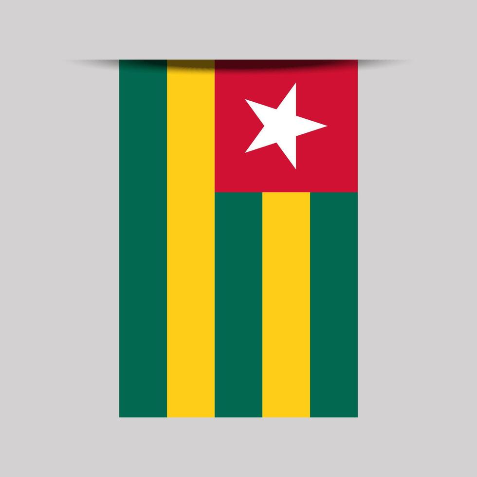 Togo Banner Flag Illustration vector
