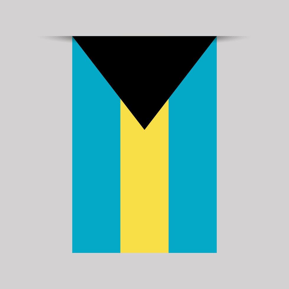 Bahamas Banner Flag Illustration vector