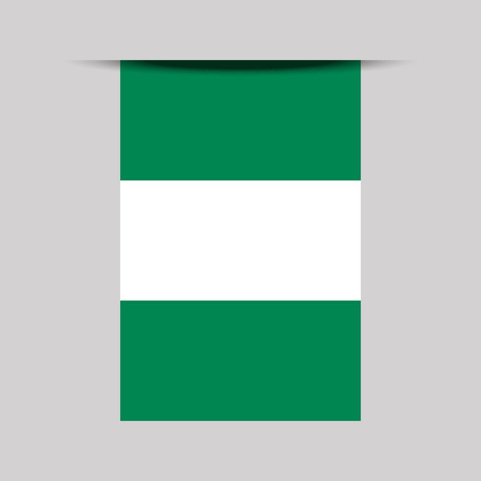 Nigeria Banner Flag Illustration vector