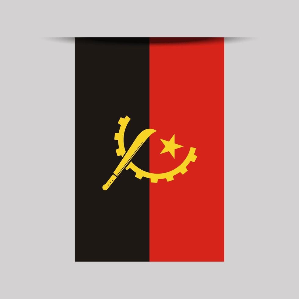 Angola Banner Flag Illustration vector