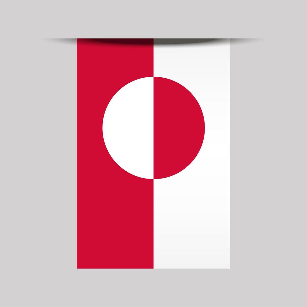 Greenland Banner Flag Illustration vector