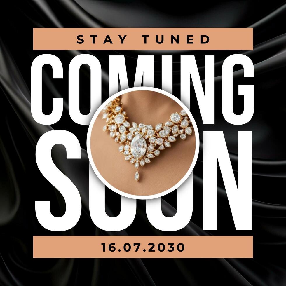 Jewellery Coming Soon Instagram Post template