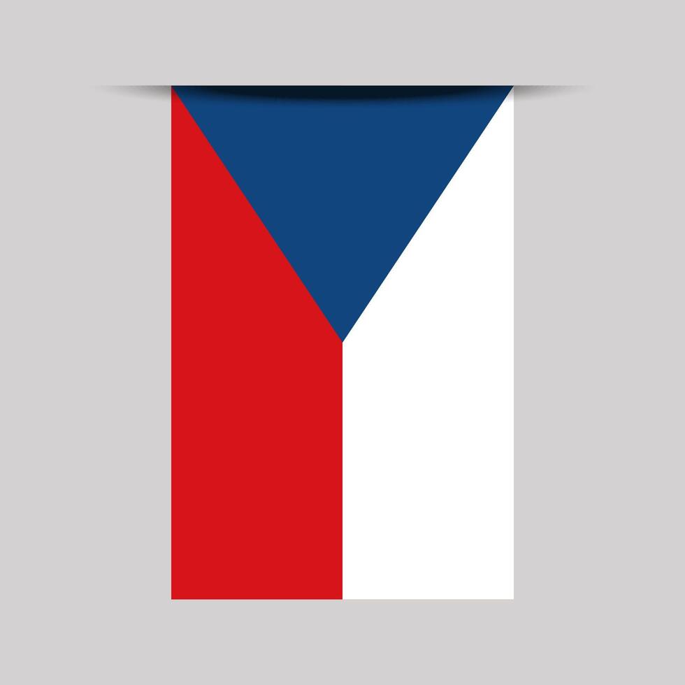 Czech Republic Banner Flag Illustration vector