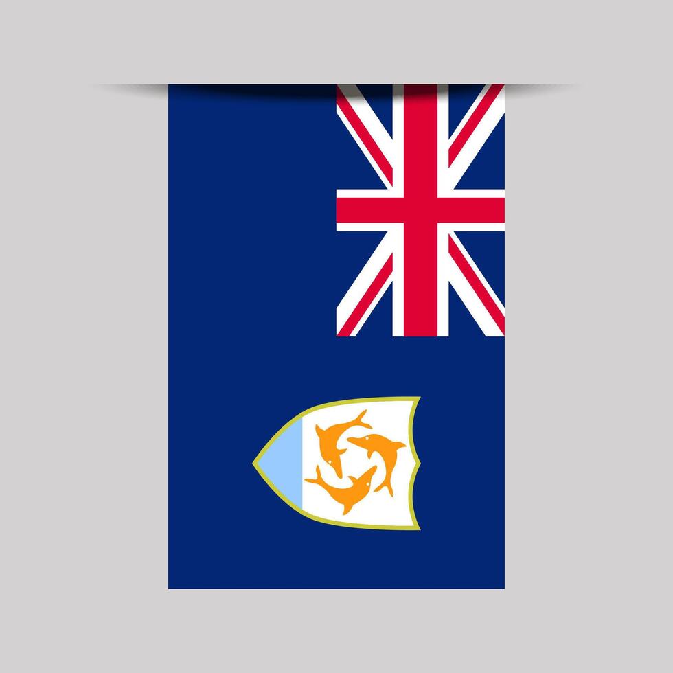 Anguilla Banner Flag Illustration vector