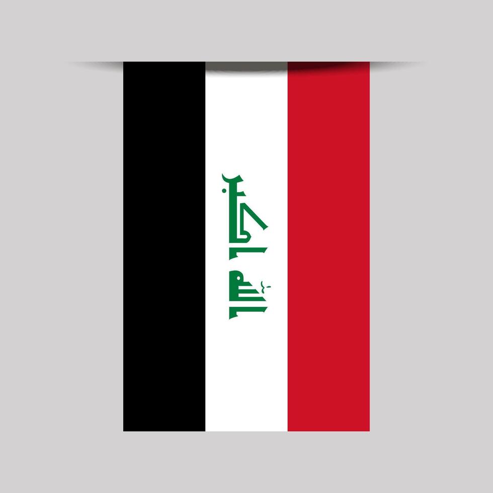 Iraq Banner Flag Illustration vector