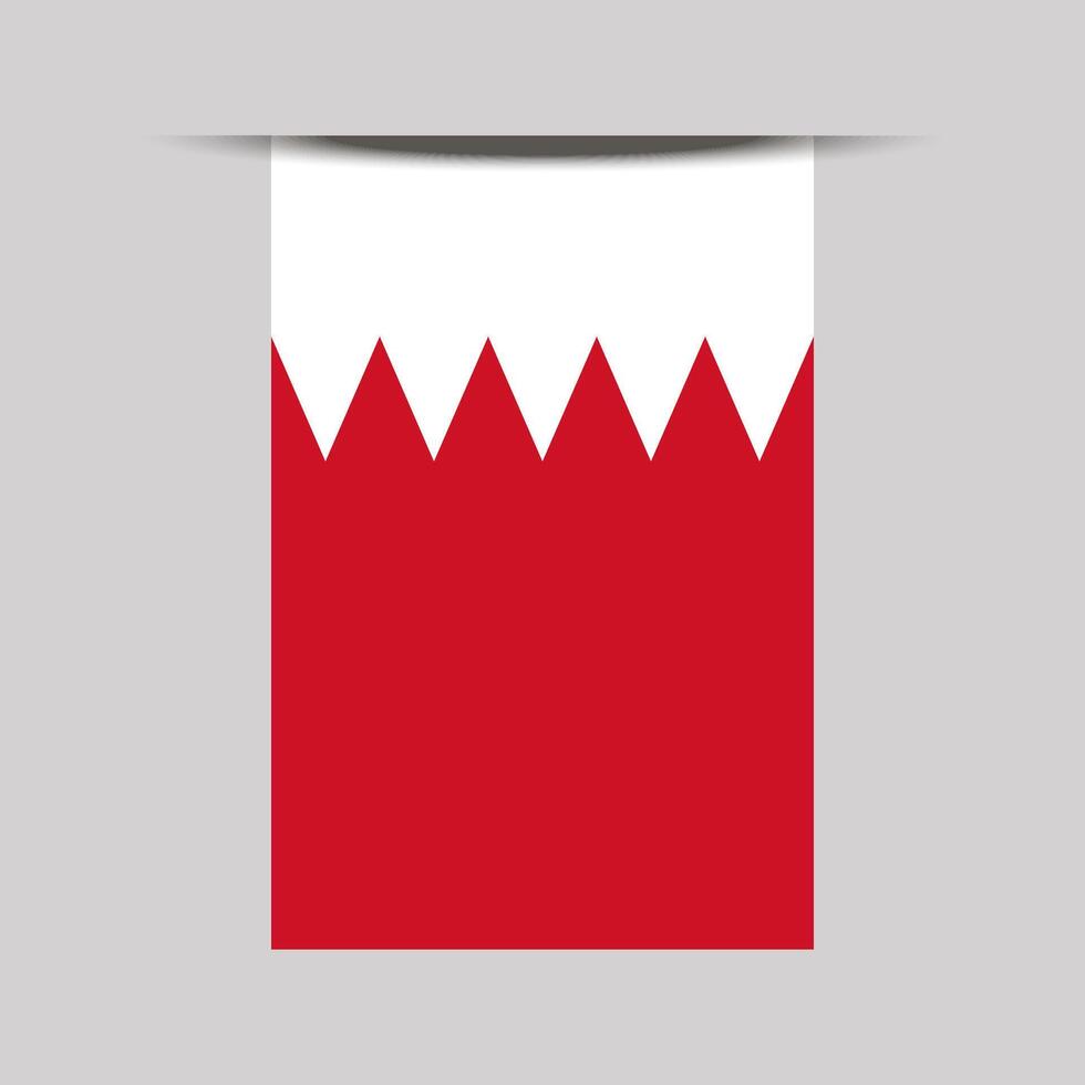 Bahrain Banner Flag Illustration vector