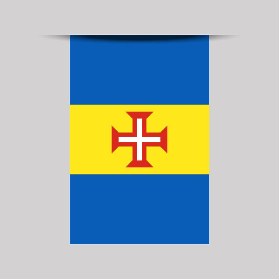 Madeira Banner Flag Illustration vector