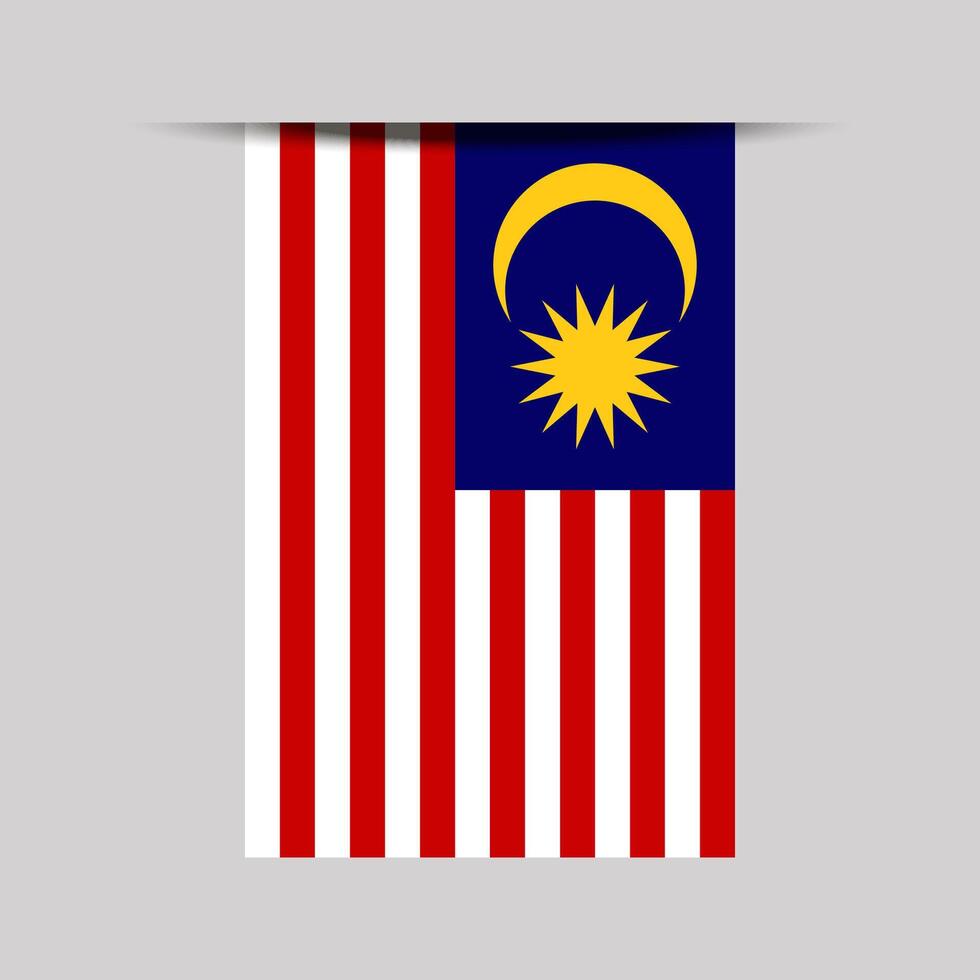 Malaysia Banner Flag Illustration vector