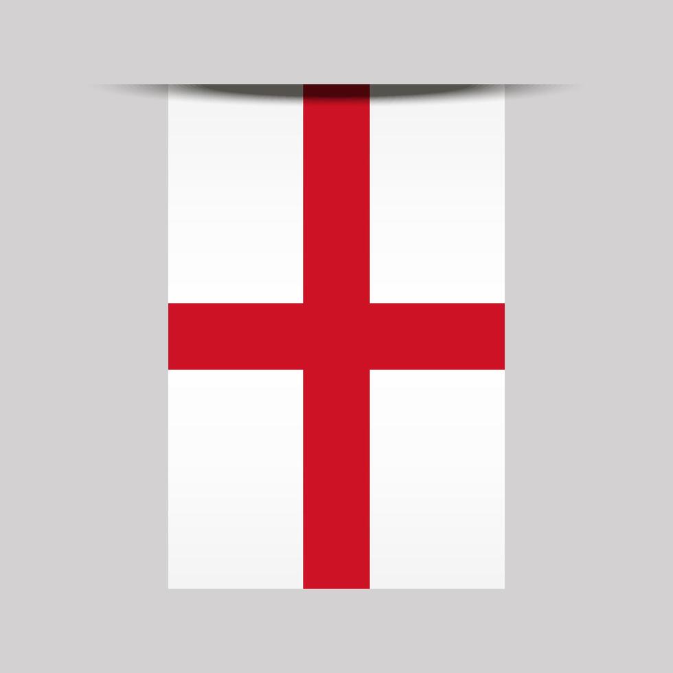 England Banner Flag Illustration vector