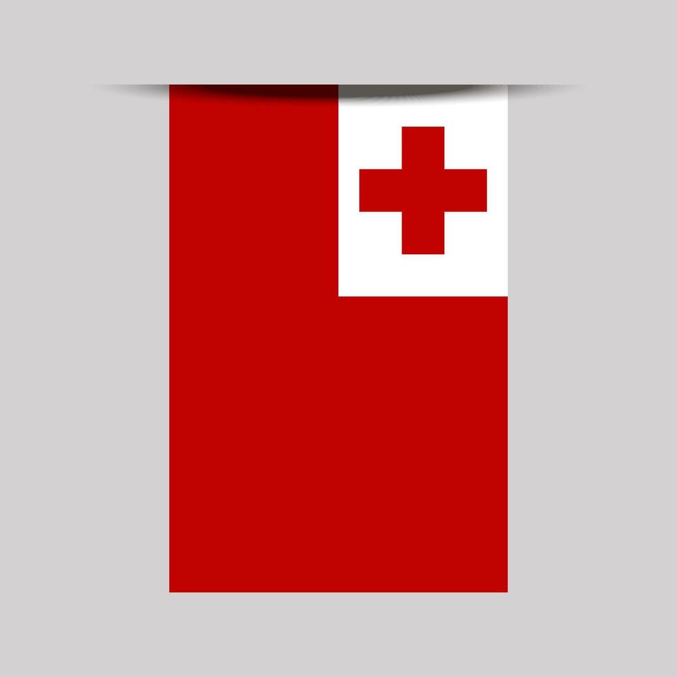 Tonga Banner Flag Illustration vector