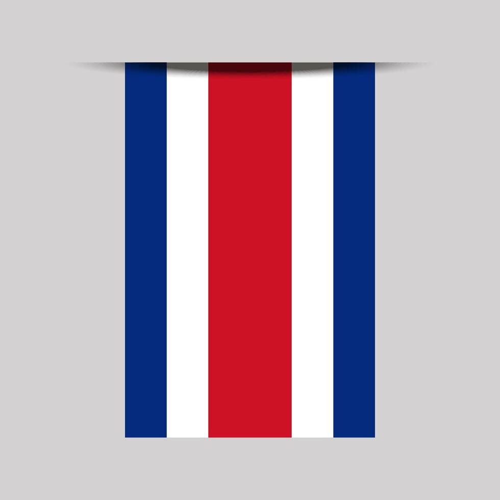 Costa Rica Banner Flag Illustration vector