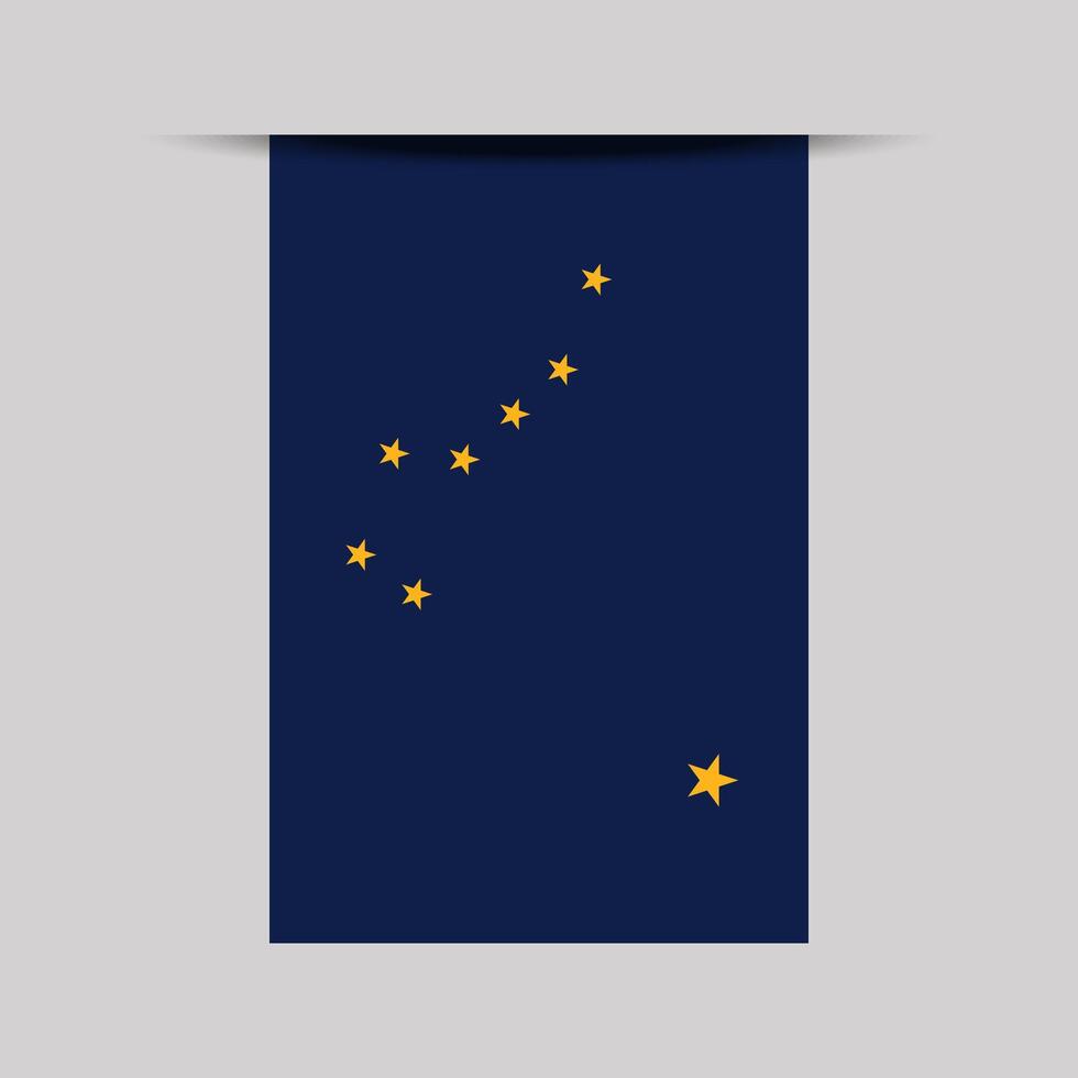 Alaska Banner Flag Illustration vector