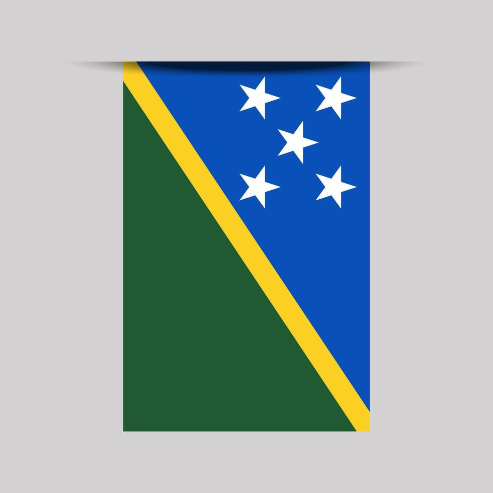 Solomon Islands Banner Flag Illustration vector