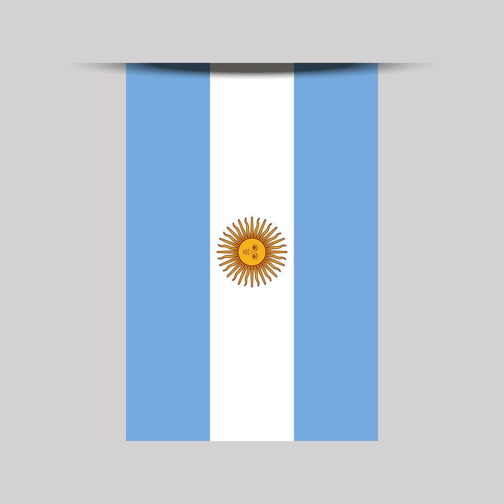 Argentina Banner Flag Illustration vector