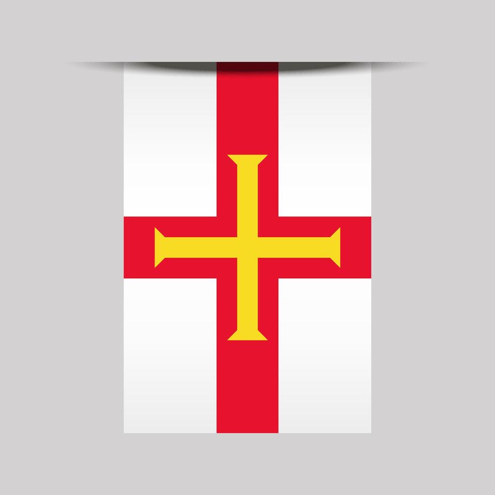 Guernsey Banner Flag Illustration vector
