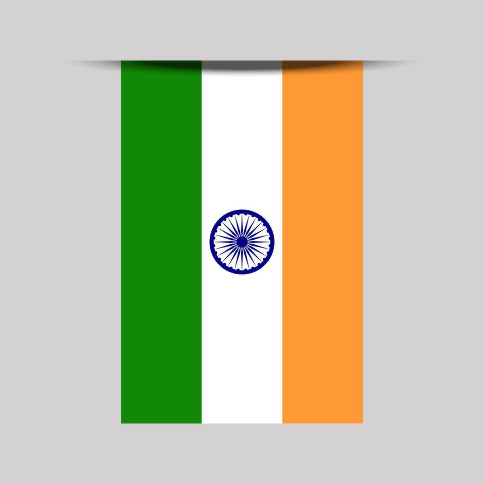 India Banner Flag Illustration vector