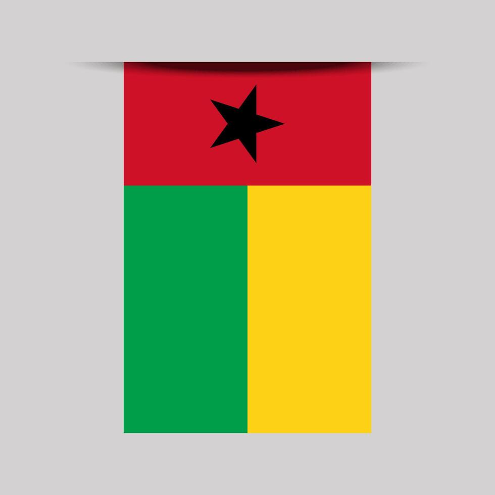 Guinea Bissau Banner Flag Illustration vector