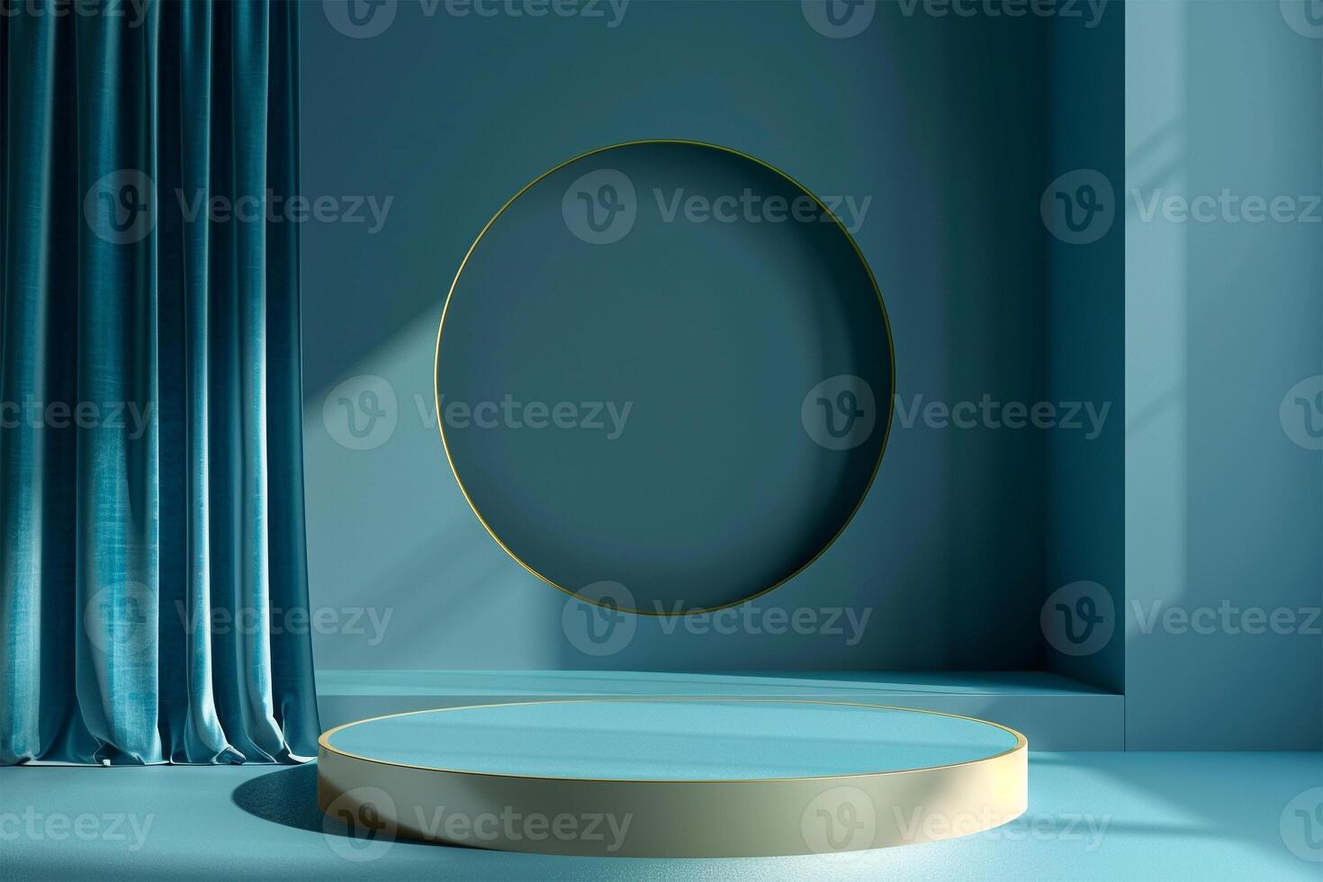 Empty mockup product display 3d podium background for beauty or cosmetic products photo