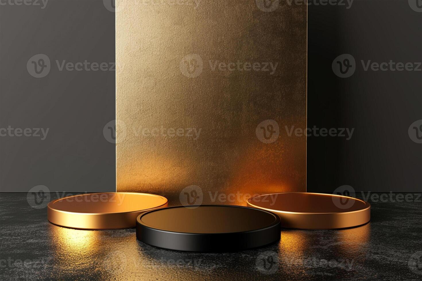 Empty mockup product display 3d podium background for beauty or cosmetic products photo