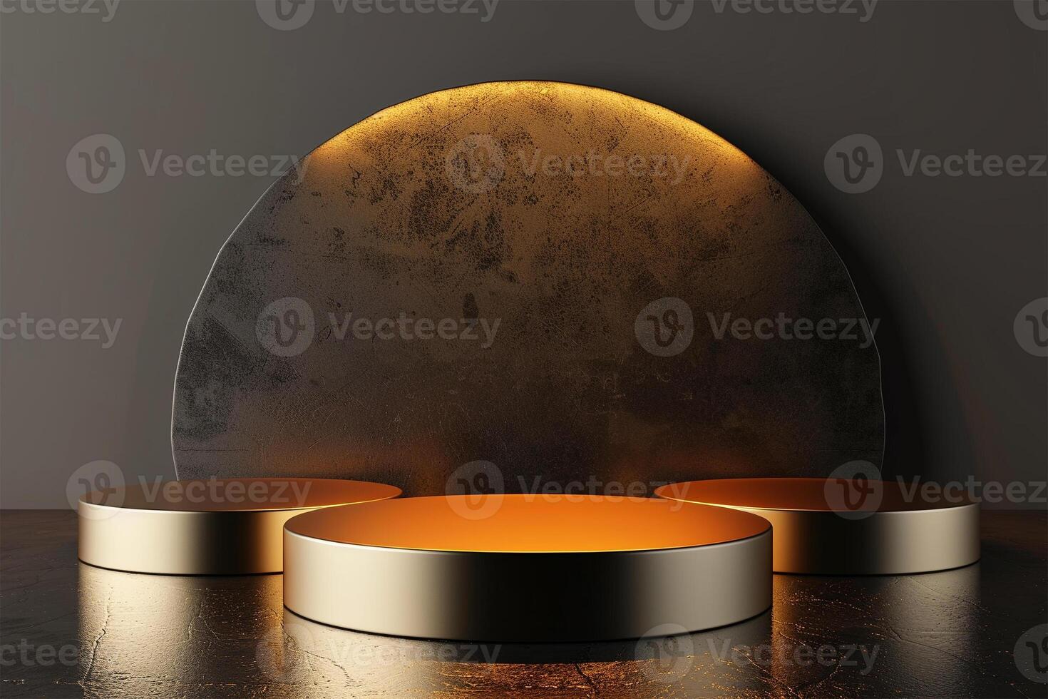 Empty mockup product display 3d podium background for beauty or cosmetic products photo
