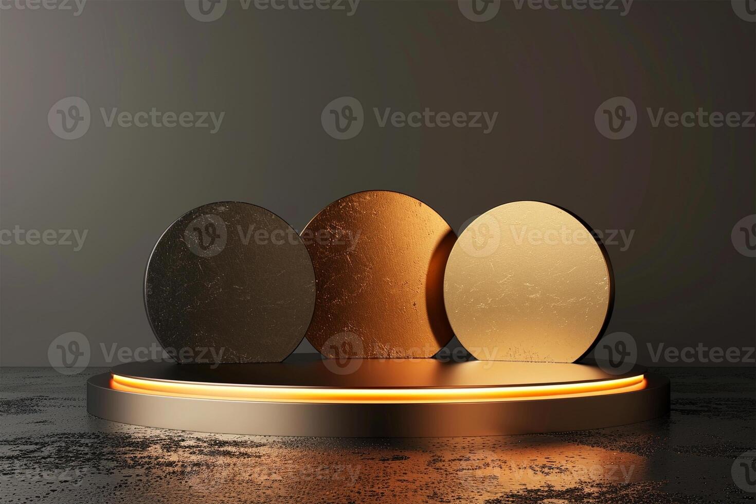 Empty mockup product display 3d podium background for beauty or cosmetic products photo
