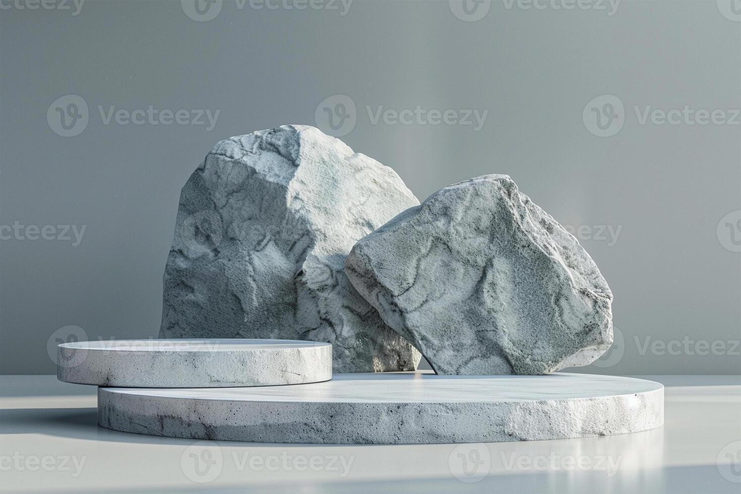 Empty mockup product display 3d podium background for beauty or cosmetic products. photo