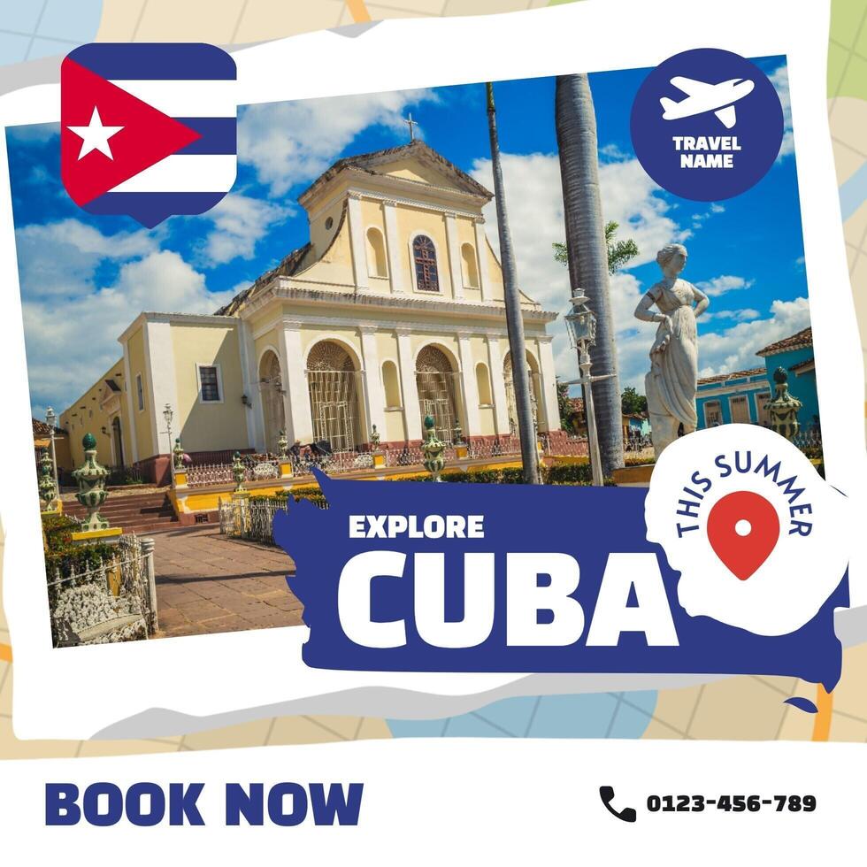 Explore Cuba This Summer Instagram Post Template
