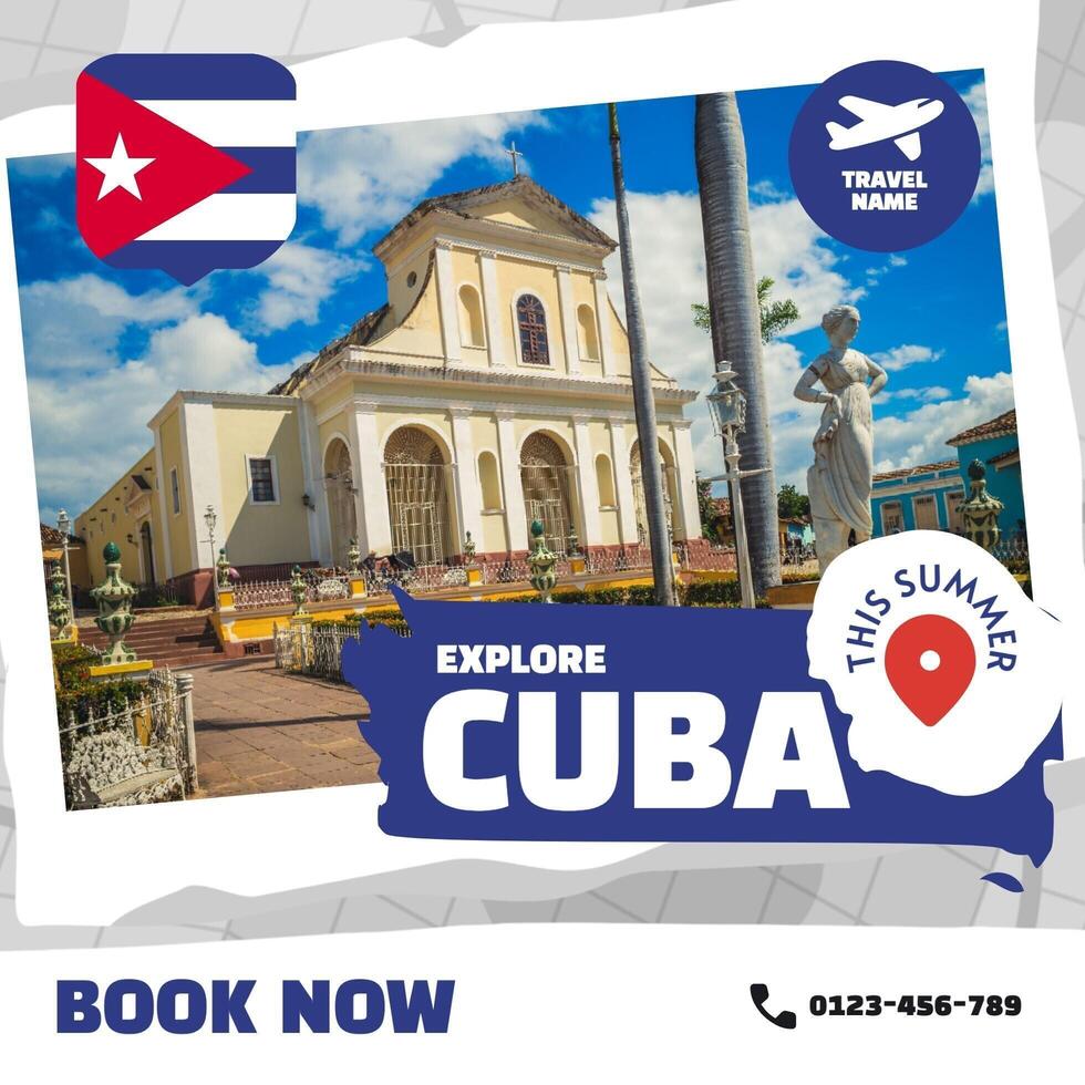 Explore Cuba This Summer Instagram Post Template