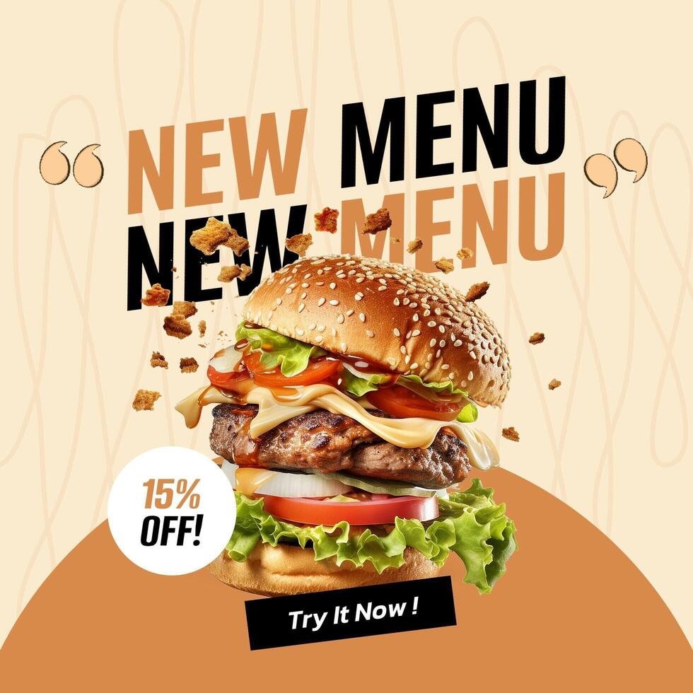 Burger New Menu template