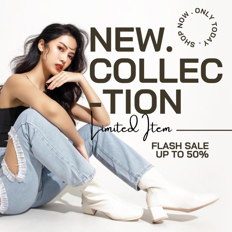 Clothing Flash Sale Offer Marketing Instagram Post Template