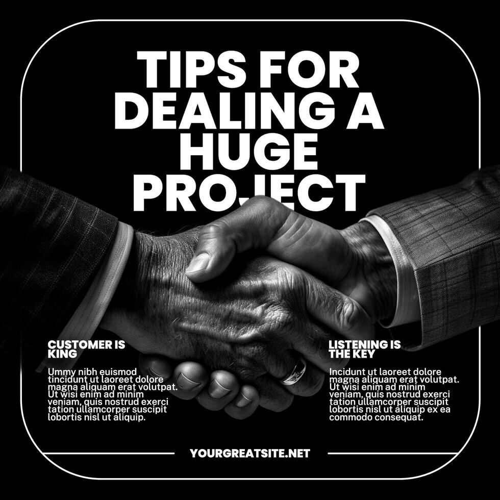 Business Tips Linkedin Post Template 