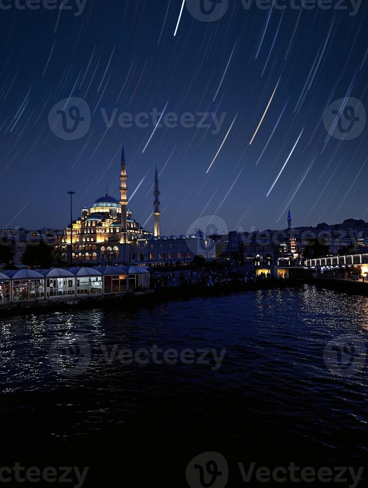 a eminonu mosque with a star pattern in the middle of it. Istanbul,Turkey photo