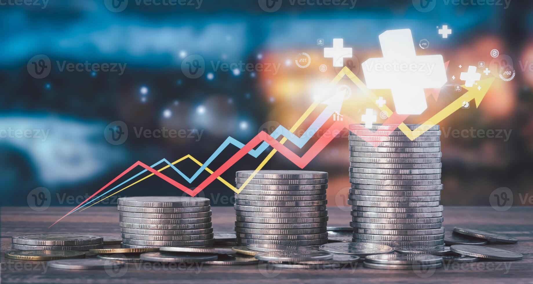 plus sign icon floating in the air on hand It symbolizes the introduction of positive elements such as personal development, social profit, health insurance and a growth mindset. photo