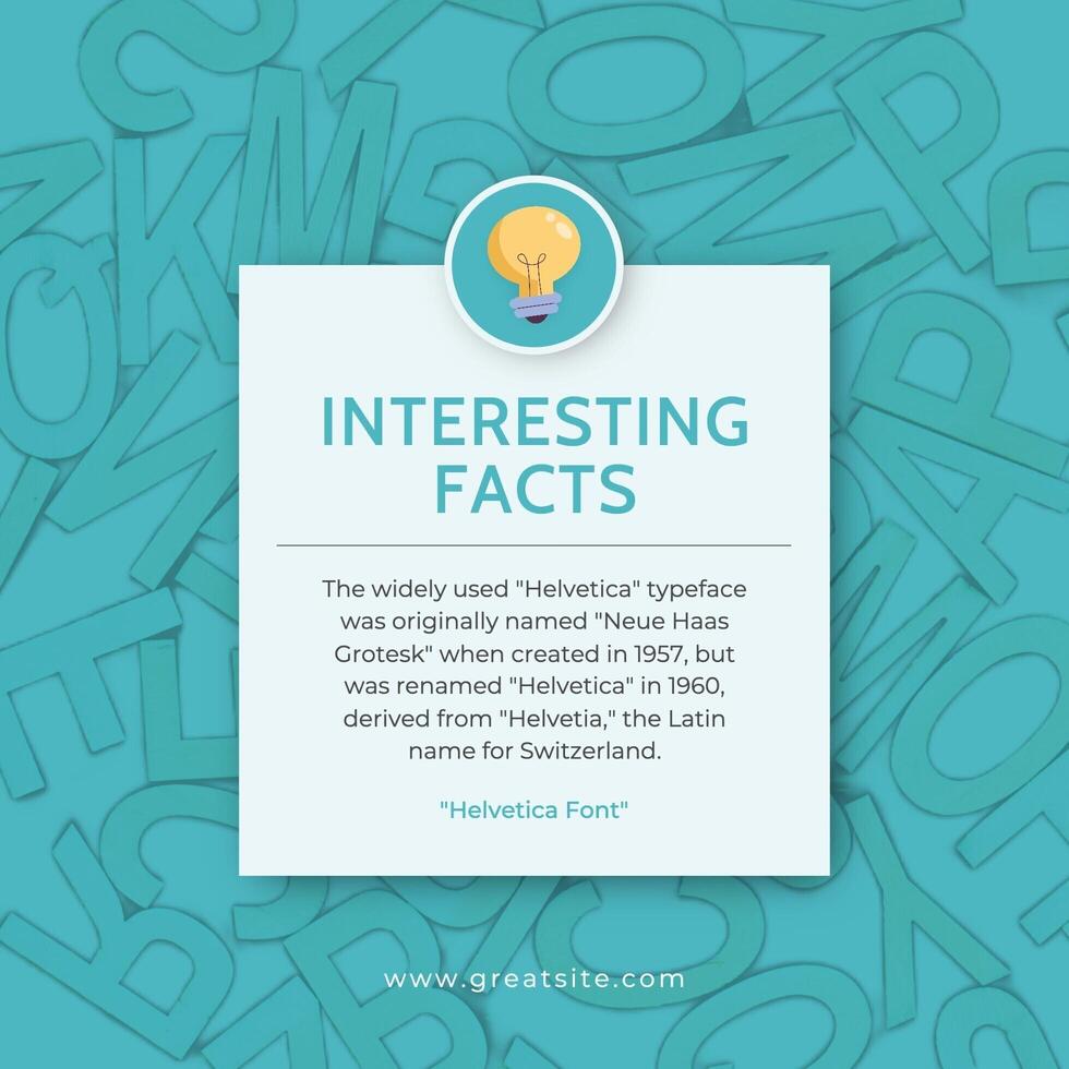 Minimalist Interesting Facts Linkedin Post template