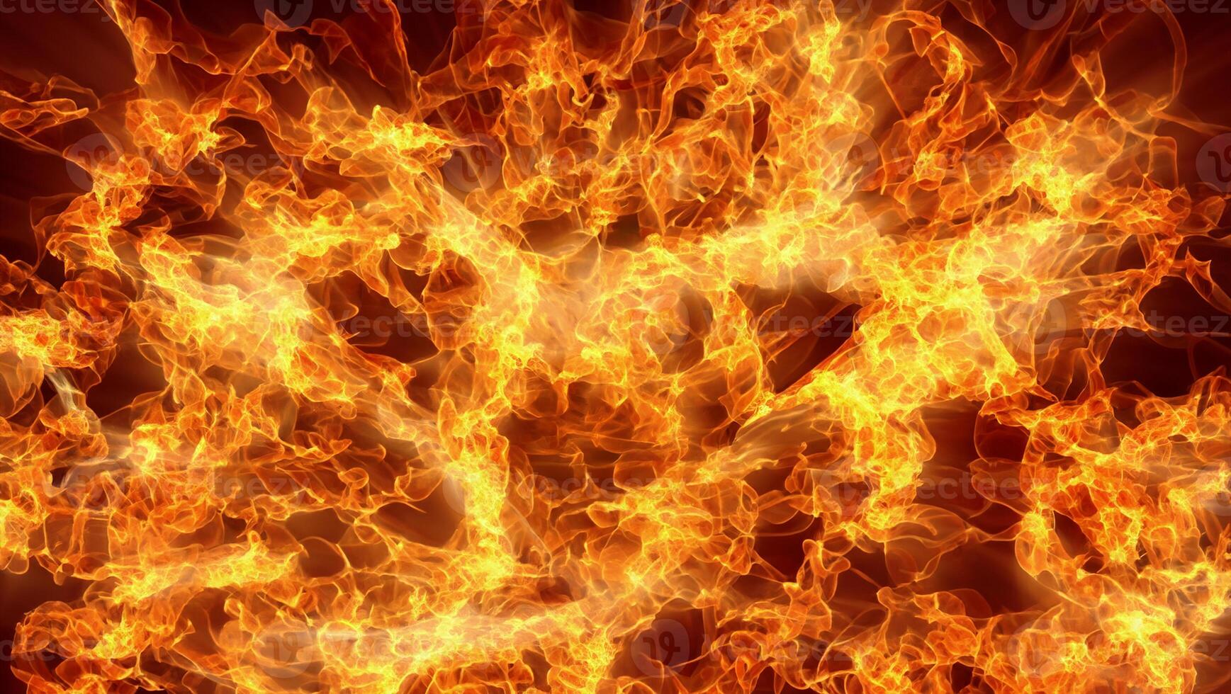 Abstract Fire Flame Texture Background with Light Rays photo