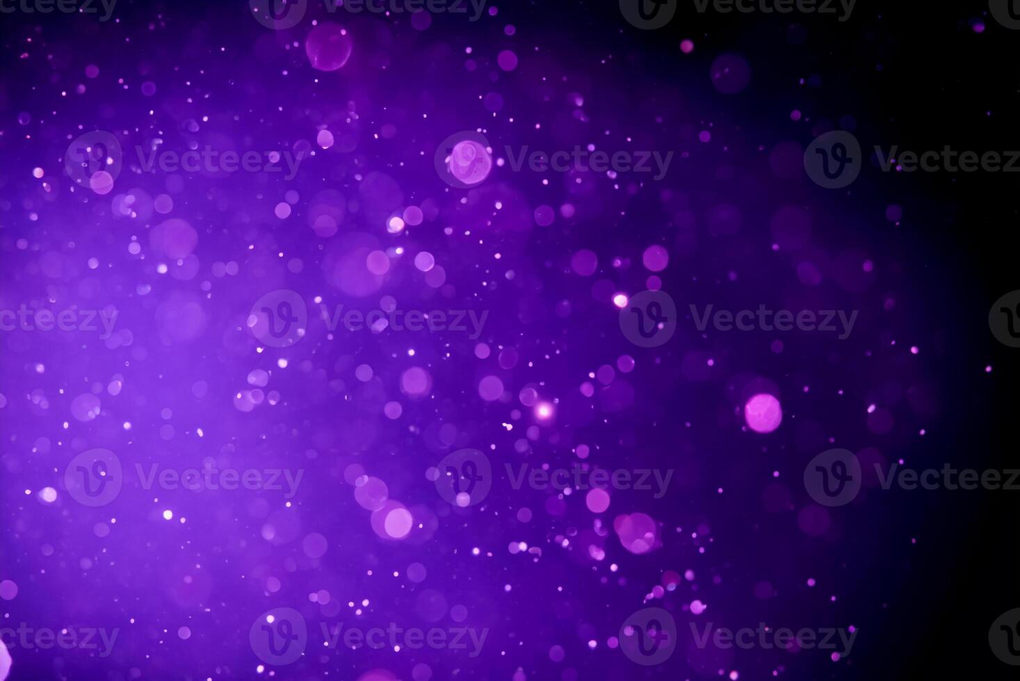 Celestial Purple and Violet Bokeh on Dark Background photo