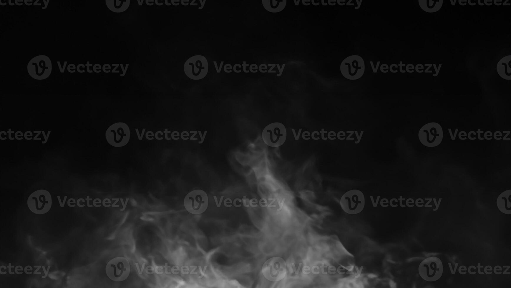 Abstract Realistic Gray Smoke Overlay on Textured Black Background photo