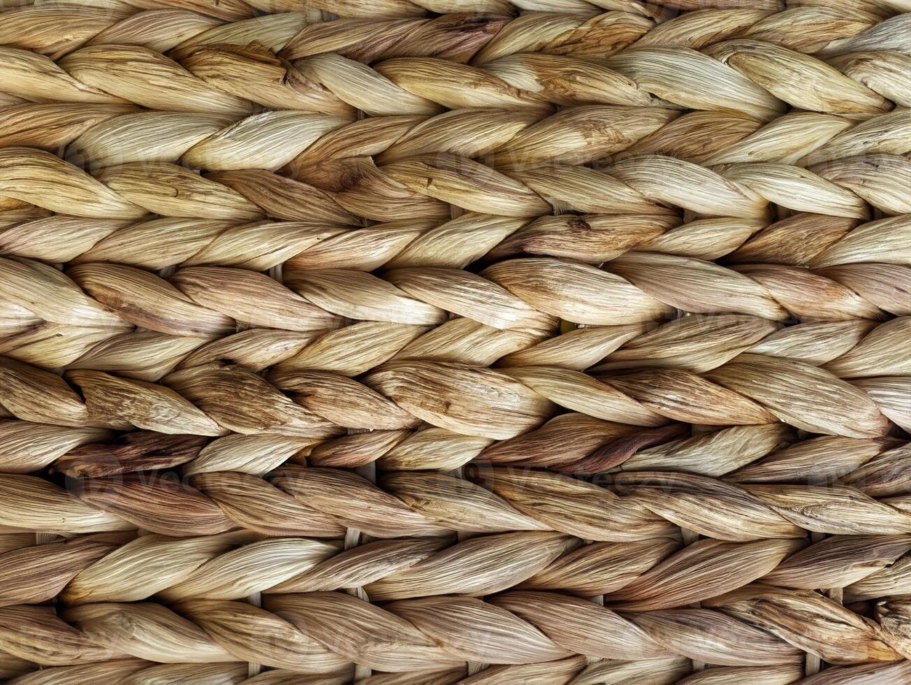 Minimalist Horizontal Composition, Wicker Basket Texture Background photo