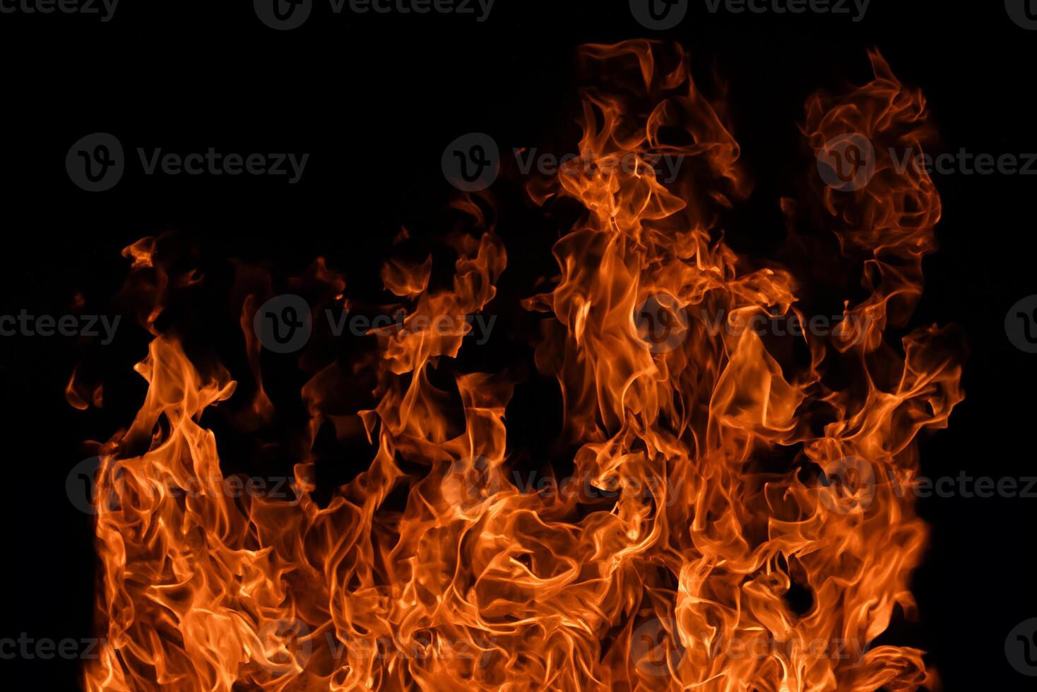 Abstract Motion Pattern of Fire Flames, Dynamic Background Texture with Burning Overlay photo