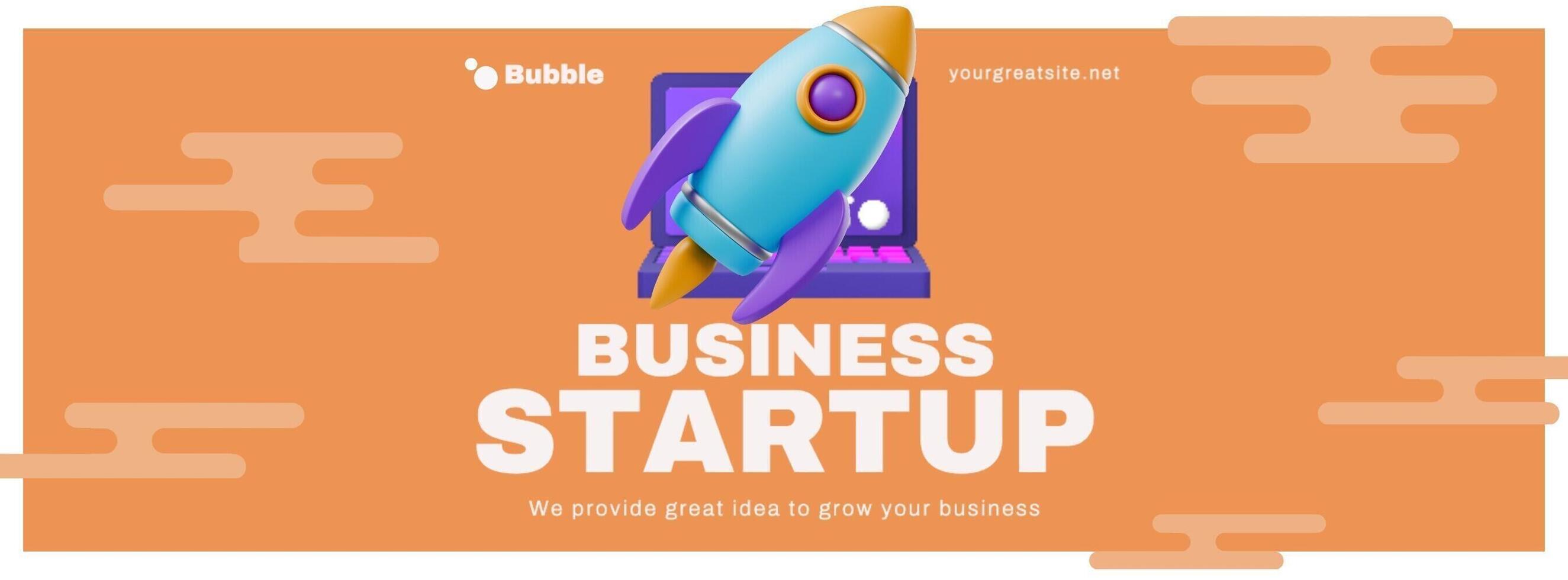 business startup company for facebook cover template