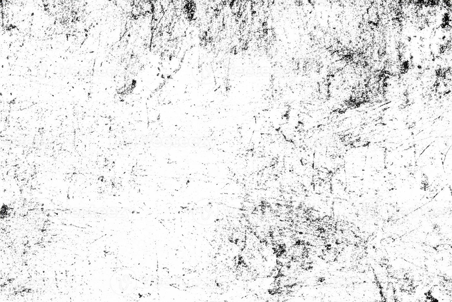 Abstract Grunge Texture, Black and White Cracks, Chips, and Dots on Isolated Background photo