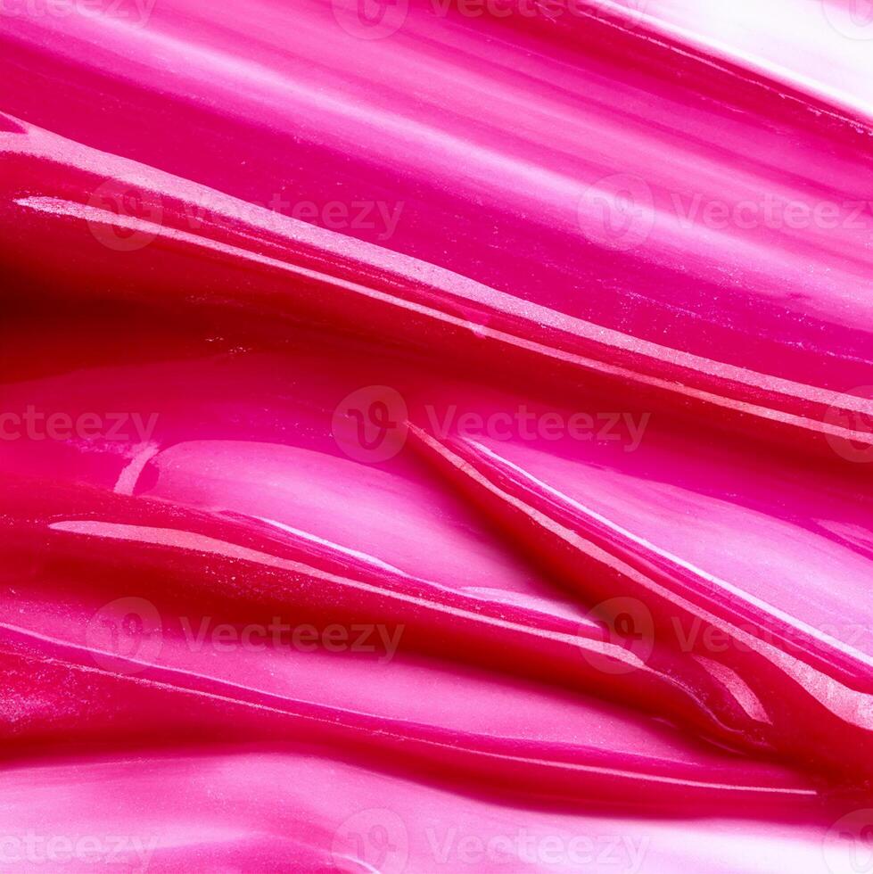 Macro Close-Up of Shiny Lip Gloss Texture photo