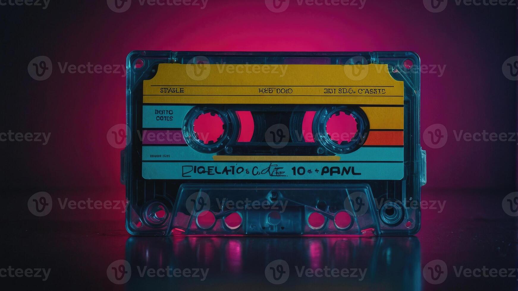 an old audio cassette tape photo