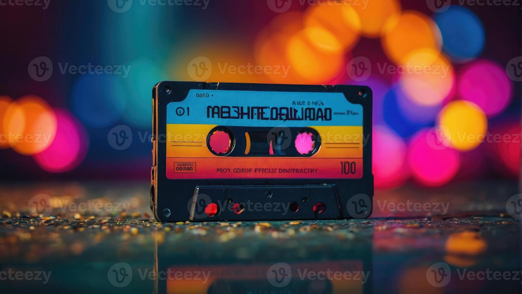 an old audio cassette tape photo