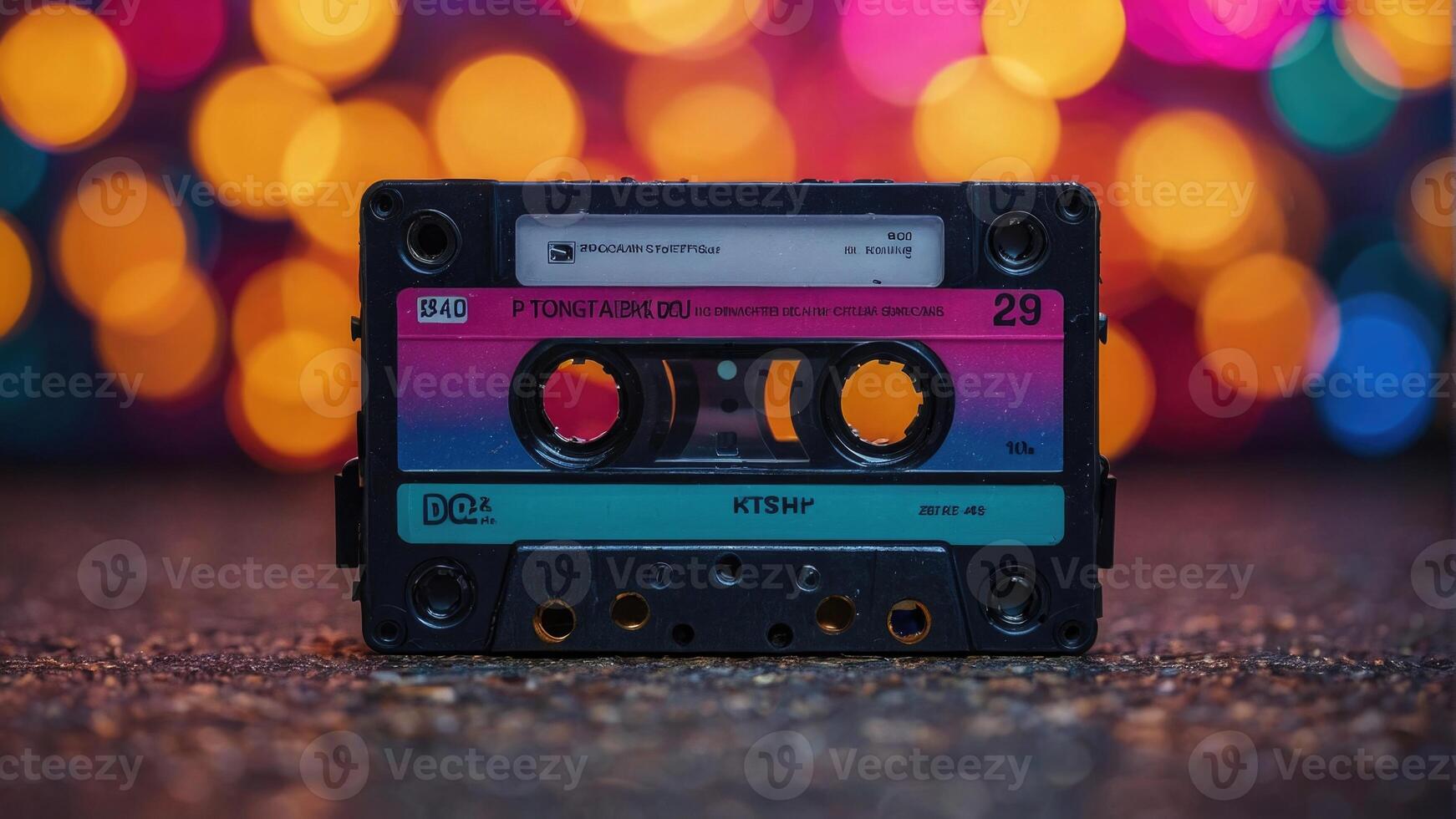 an old audio cassette tape photo