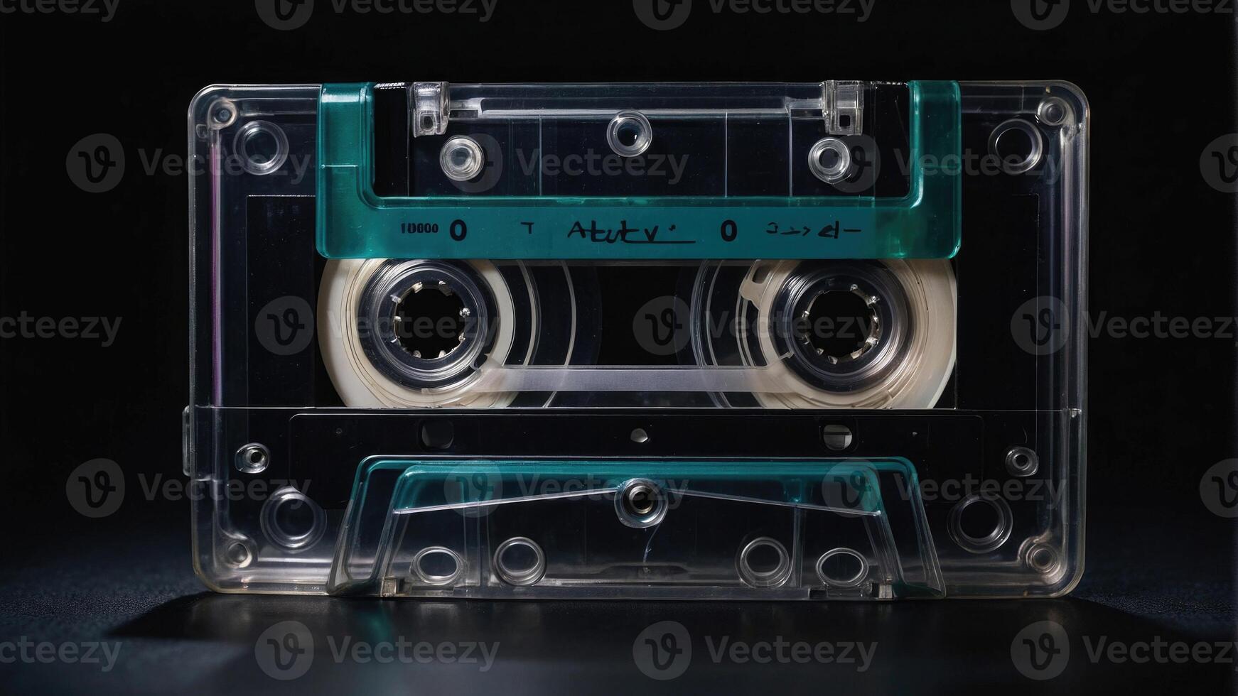 an old audio cassette tape photo