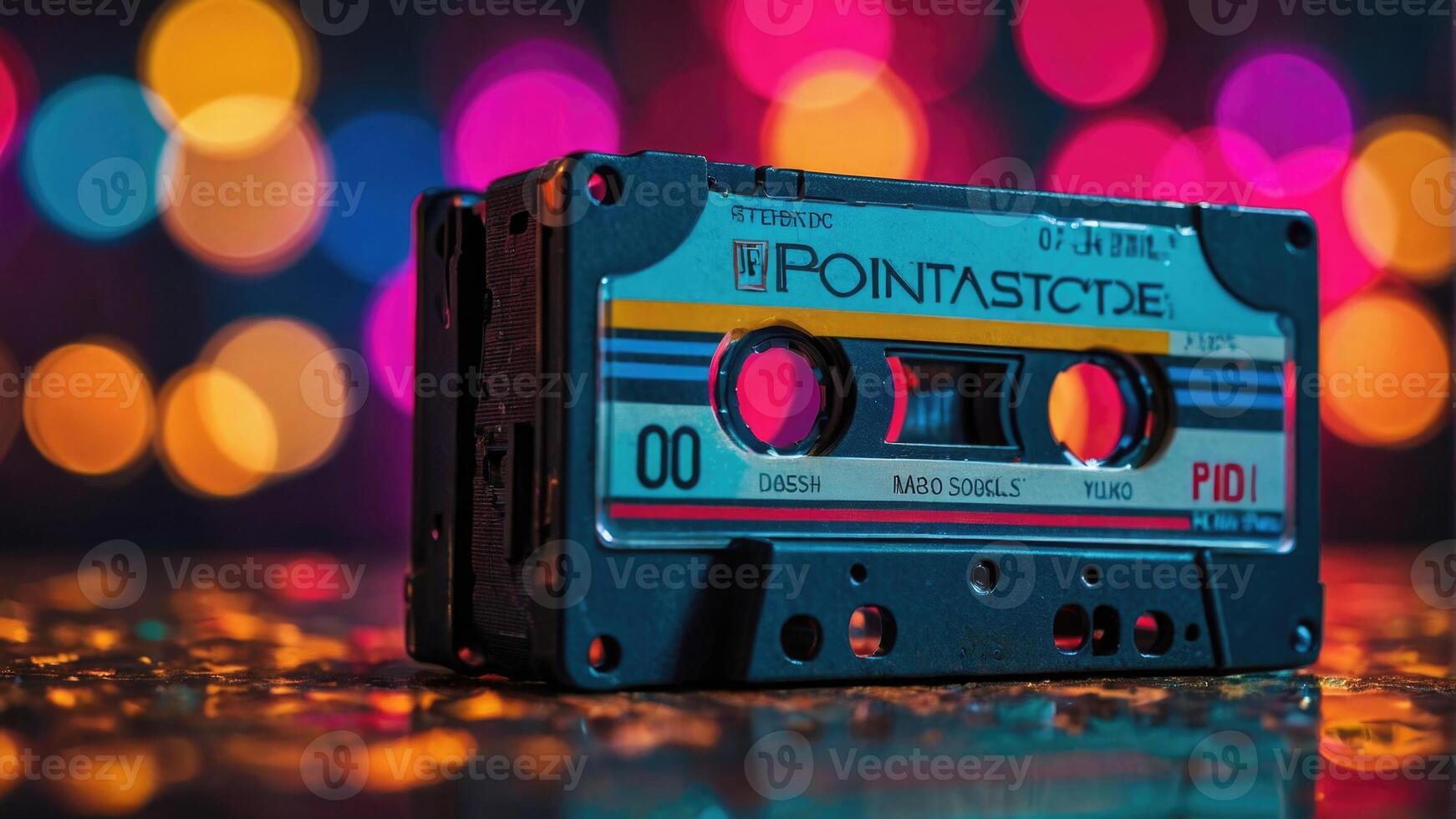 an old audio cassette tape photo