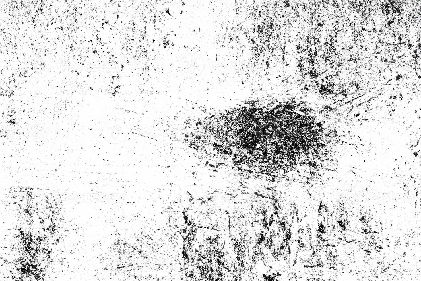 Abstract Grunge Texture, Black and White Cracks, Chips, and Dots on Isolated Background photo