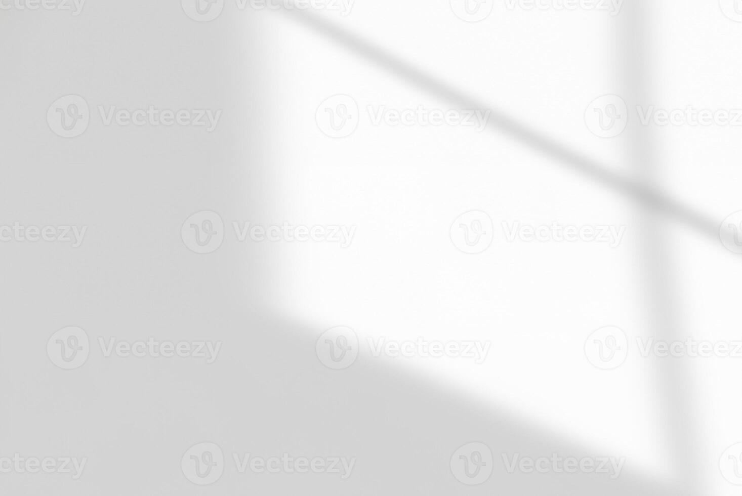 Shadow from Window Cast on White Wall Background photo