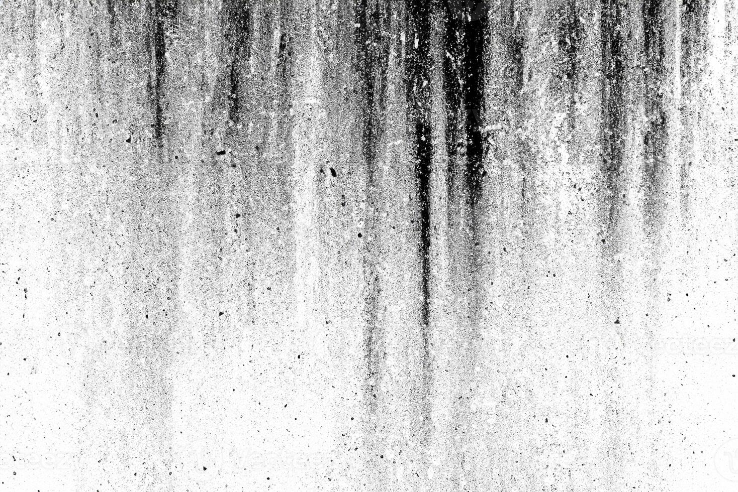 Crumbling Weathered Concrete Wall Texture with Grunge Dust and Noise Effect in Black and White photo